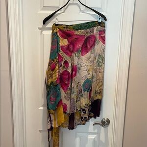 Wrap Skirt Reversible Multi Color